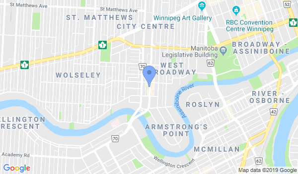 Aikido Of Winnipeg location Map