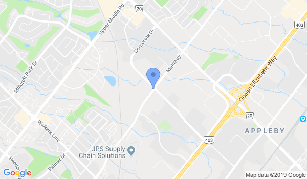 Burlington Chito Ryu Karate Club location Map