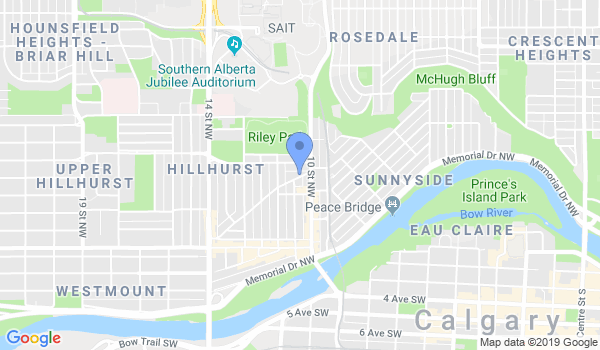 Calgary School of Haidong Gumdo location Map