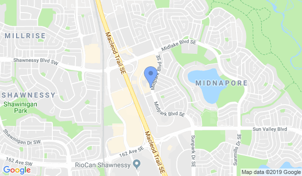 Calgarymartialarts location Map