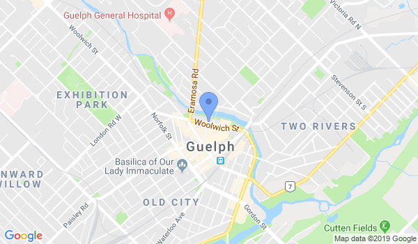 Chung Oh's School of Tae Kwon Do Guelph location Map