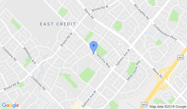 Classical Martial Arts Centre Mississauga location Map