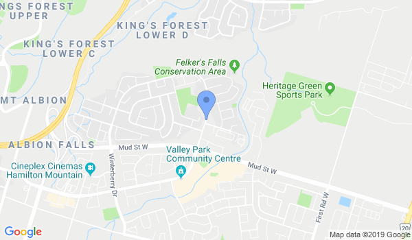 Hamilton Jeet Kune Do location Map
