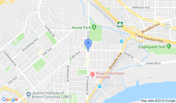 Hawkes Martial Arts location Map