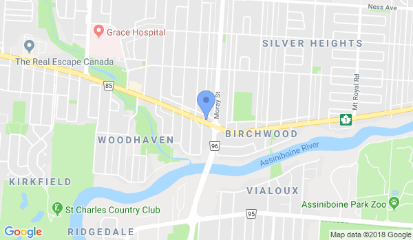 Meibukan Goju Karate Winnipeg location Map