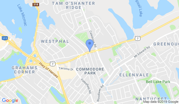 Metro Karate Training Center location Map