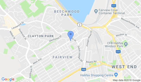 Nova Scotia School of Kung Fu & Tai Chi location Map