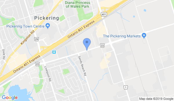 Pickering Karate-do location Map