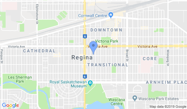 Regina YMCA Karate Club location Map
