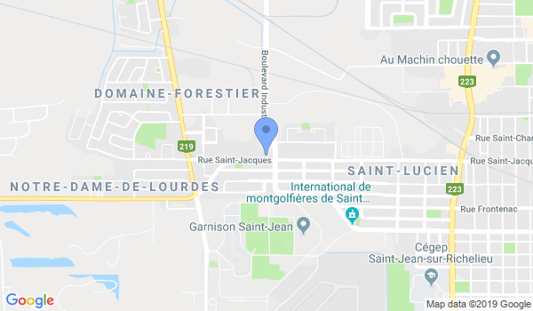 St-Jean Martial Arts Patenaude location Map