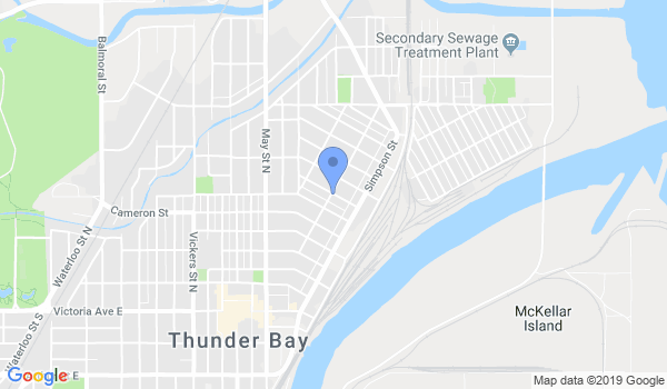 Thunder Bay Karate School location Map