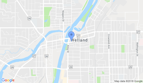 Welland Wado Kai Karate Clubs location Map