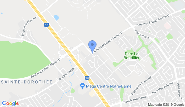 Laval Martial Arts Kung-Fu Patenaude location Map