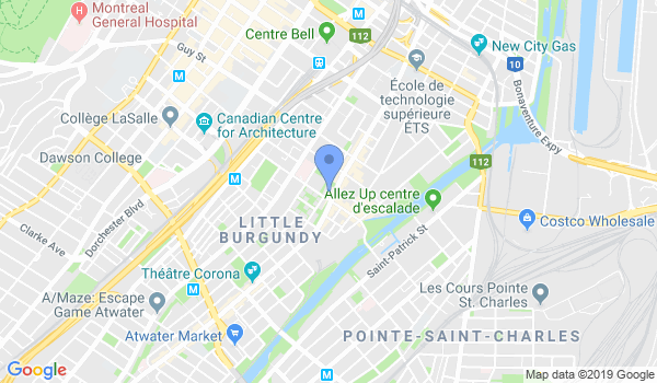 Aikido Canada / IstaQuebec Downtown Dojo location Map