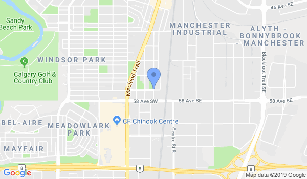 Calgary Budo Karate & Jiu-Jitsu location Map