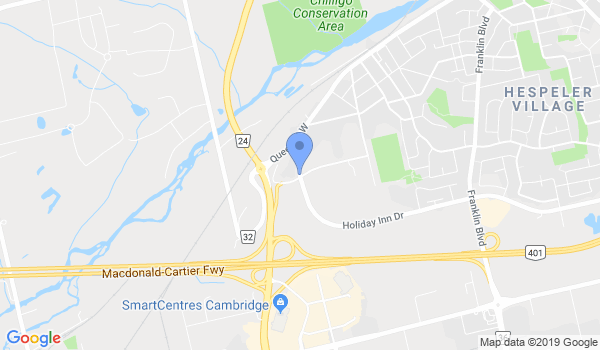 Cambridge Martial Arts Center location Map