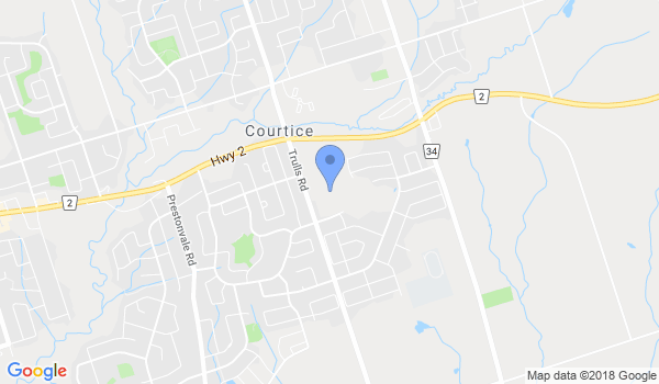 Courtice Karate Club location Map