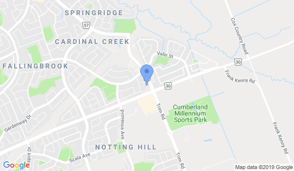 Cumberland Martial Arts Academy location Map