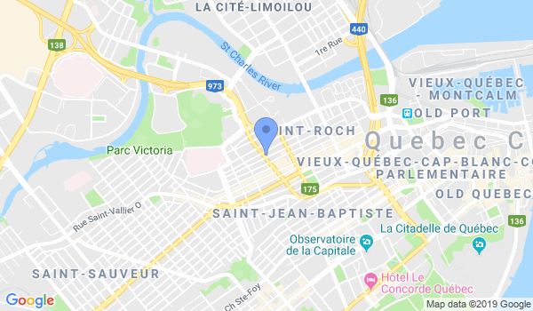 Ecole D'Aïkibudo de Québec location Map