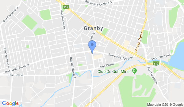 Ecole de Karaté Shotokan de Granby location Map