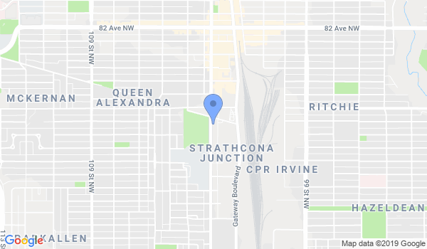 Edmonton Mixed Martial Arts location Map
