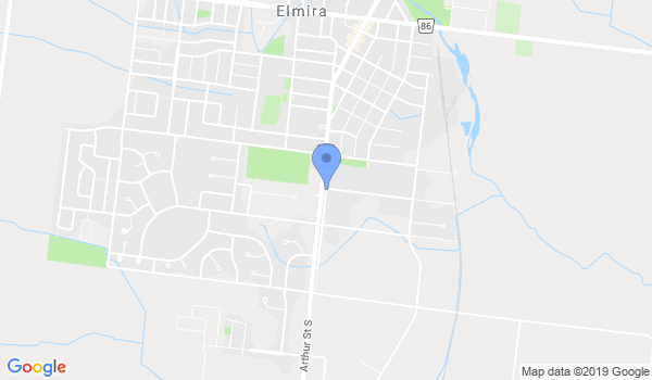 Elmira Karate Dojo location Map