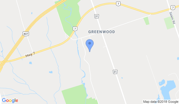 Greenwood Karate location Map