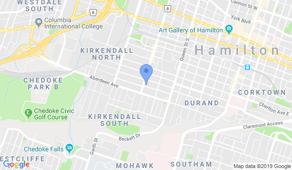 Hamilton Self-Defense location Map