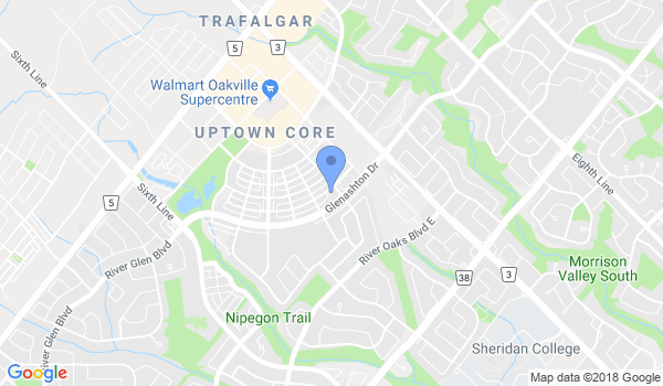 Ham's Martial Arts Oakville location Map