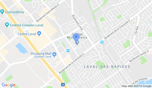 Centre de Karaté Shotokan Laval location Map