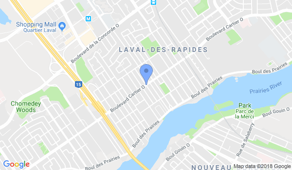 Karaté Kick Boxing Daniel Gauthier location Map