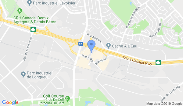 Karaté Kyokushin Boucherville location Map