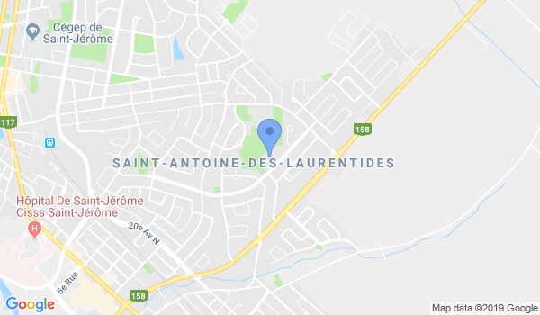 Karaté Budo Kwai St-Jérome location Map