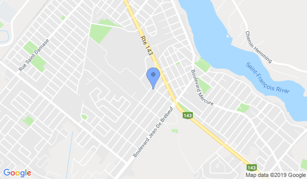 Karaté Chito-Ryu Drummondville location Map
