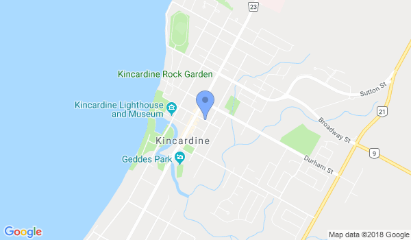 Kincardine Karate Club location Map