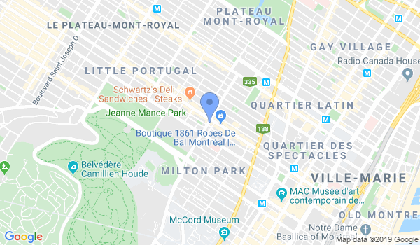 Kishinkai Aikido Montreal location Map