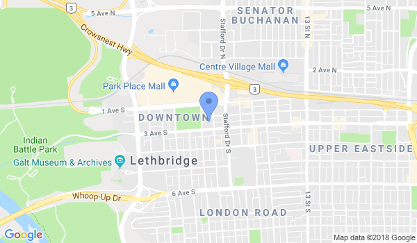 Lethbridge Shotokan Karate location Map