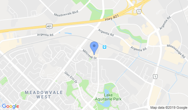 Academy of Martial Arts Mississauga location Map