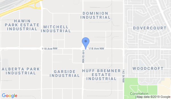 National Kickboxing Edmonton location Map