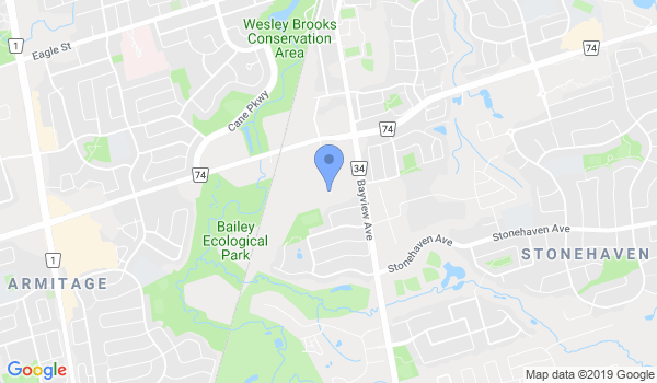 Newmarket Budokan Judo Club location Map