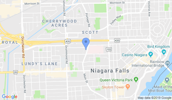 Niagara Falls MMA and BJJ location Map