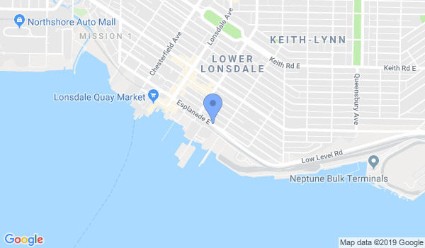 North Vancouver Brazilian Jiu Jitsu location Map