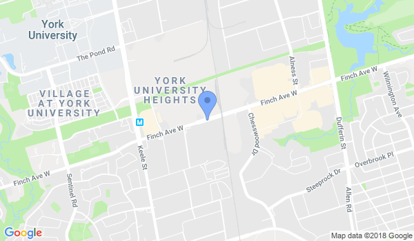 North York Wing Chun School location Map