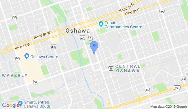 Oshawa Wado-Kai location Map