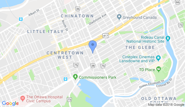Ottawa Japan Karate Association (JKA) location Map