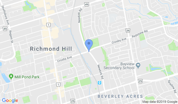 Richmond Hill Budo Kan location Map