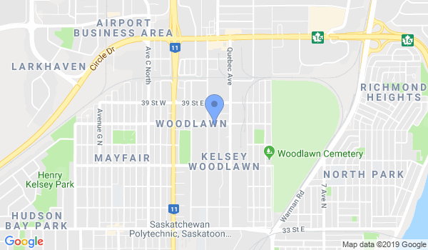 Saskatoon School of Kung Fu location Map