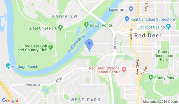 Shotokan Karate Club of Red Deer location Map