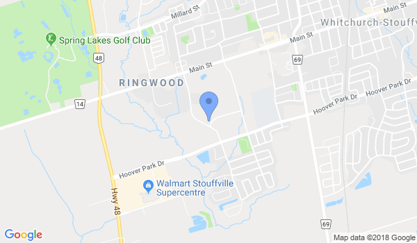 Stouffville Martial Arts Academy location Map
