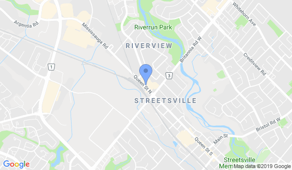 Streetsville Martial Arts Karate location Map
